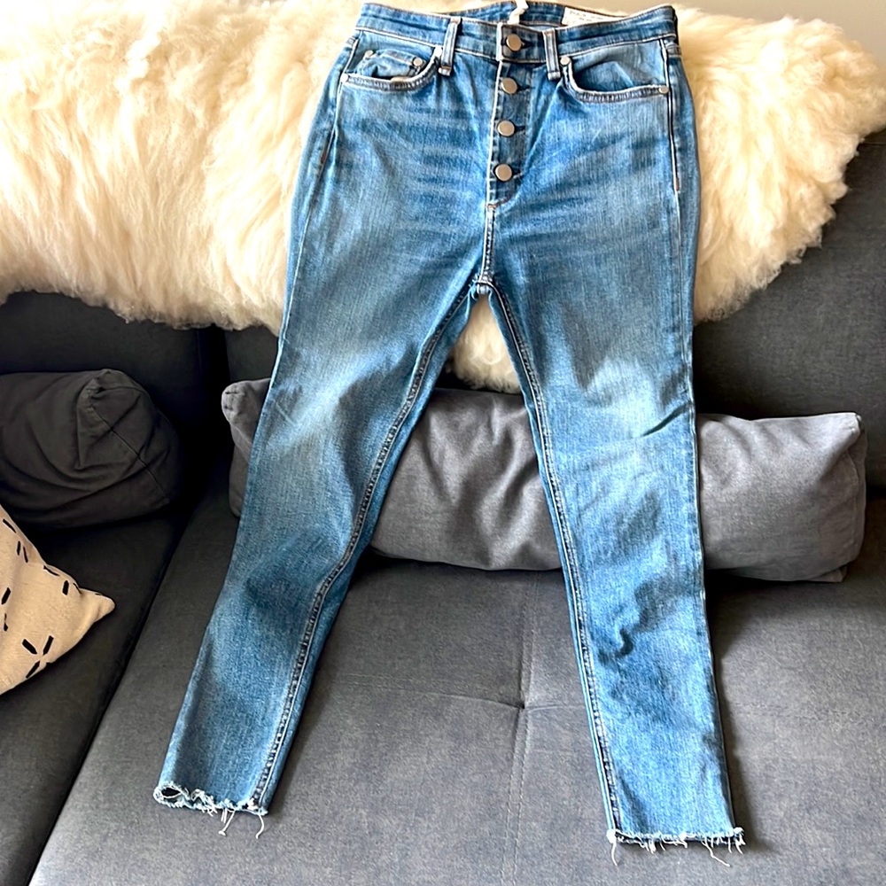 Rag & Bone Nina High-Rise Ankle Skinny Denim